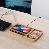 Best Quality Bamboo Wireless Charger Dock Fast Wood Charger Station OEM Charger Wireless 15W