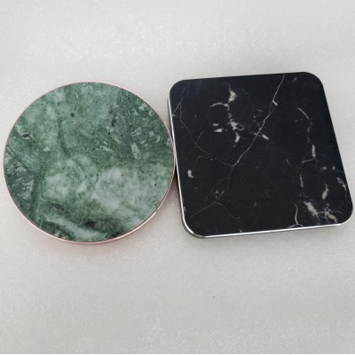 OEM Square design marble wireless charger mobile phone charging forsamsung Marbre Radio charger