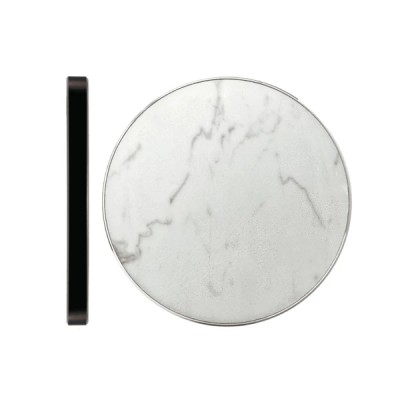 2019 hot sell promotional real marble metal base Qi fast wireless charger for smart phones