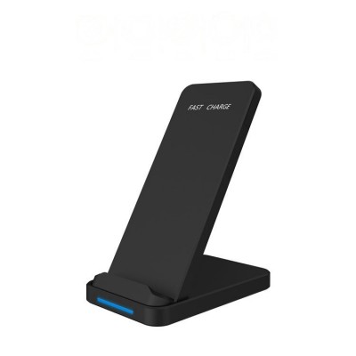 Dual Coil Aluminum Alloy quick charge Fast Wireless Charger Universal QI phone Charging Stand